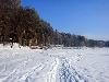 «Сосновая горка» санаторий - предварительное фото Озеро зимой. Ледяная горка