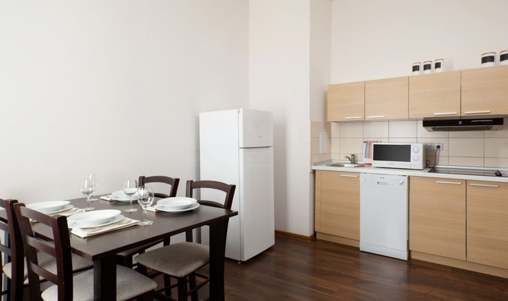 Фото номера («Апартаменты Вальсет от Азимут» отель) - Апартамент 4-местный 3-комнатный с кухней к.2