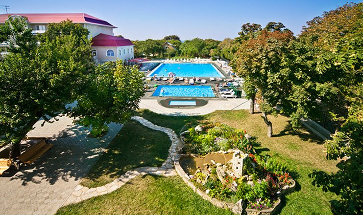 Фото отеля («Черное море» пансионат) - Территория, вид сверху