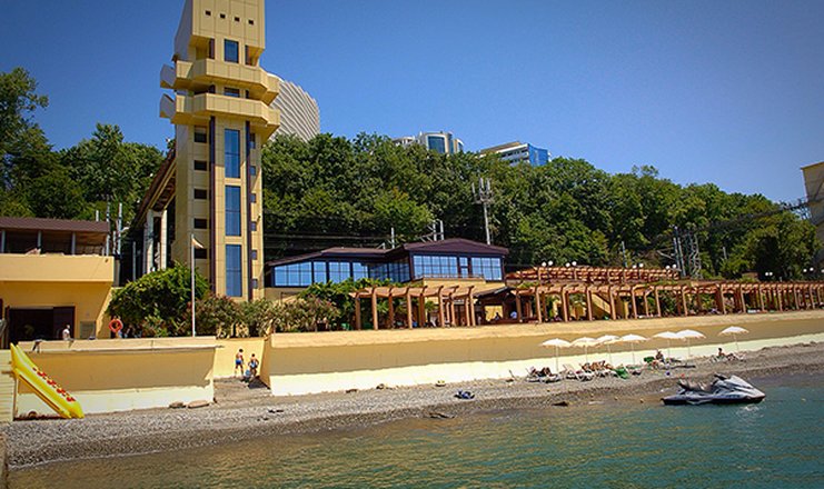 Фото отеля («Лазурная» оздоровительно-гостиничный комплекс) - Пляж