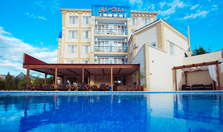 Фото отеля («Ас-Эль» гостиница) - Внешний вид и открытый бассейн