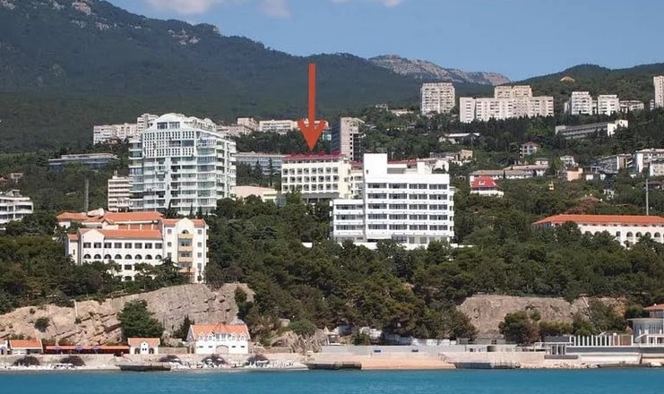 Фото отеля («Ай-Тодор-Юг» пансионат) - Вид с моря на побережье