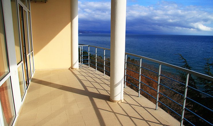 Фото отеля («Ласковый берег» пансионат) - Вид с балкона корпуса Аврора