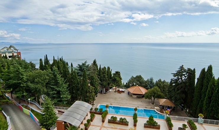 Фото отеля («Море СПА Резорт» отель) - Вид на открытый бассейн