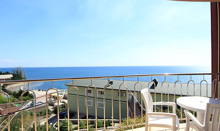 Фото отеля («Морской» отель) - Вид с балкона Люкс 2-местный 2-комнатный