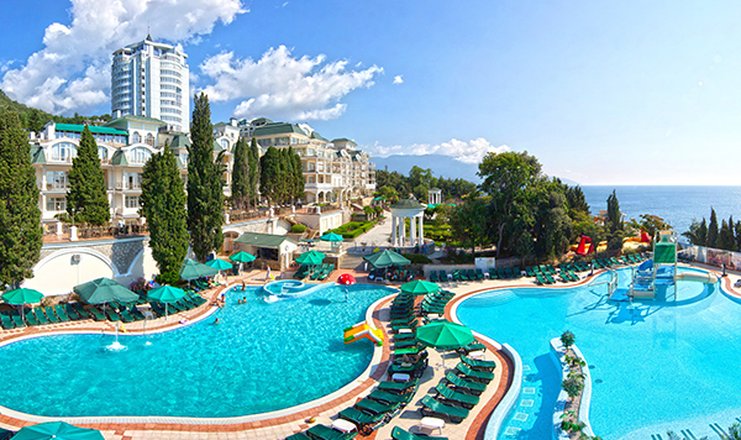 Фото отеля («Пальмира Палас» курортный отель) - Внешний вид корпуса и бассейнов