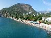 «Фламинго (Партенит)» гостевой дом - предварительное фото Вид на пляж санатория Крым и гору Аю-Даг