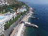 «Морской» отель (комплекс Миндальная роща) - предварительное фото Вид сверху на комплекс, пляж, Набережную