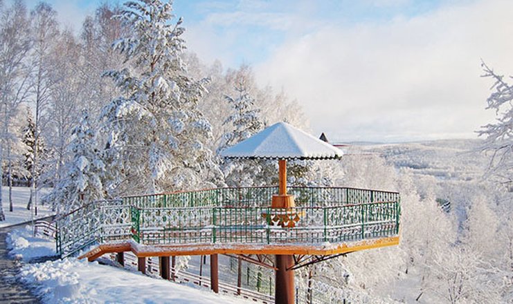 Фото отеля («Янган-Тау» санаторий) - Территория зимой